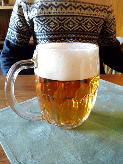 Pilsner Urquell, a well-known Czech beer